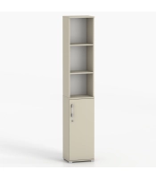 Szafa z półkami 189 cm 1D w kolorze kaszmirowym 40 - 50 cm